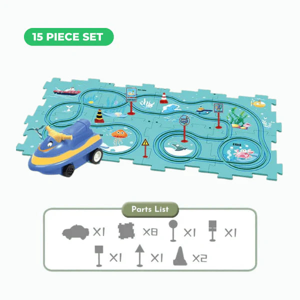 PuzzleRacer⢠Kids Car Track Set