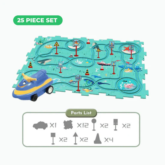 PuzzleRacer⢠Kids Car Track Set
