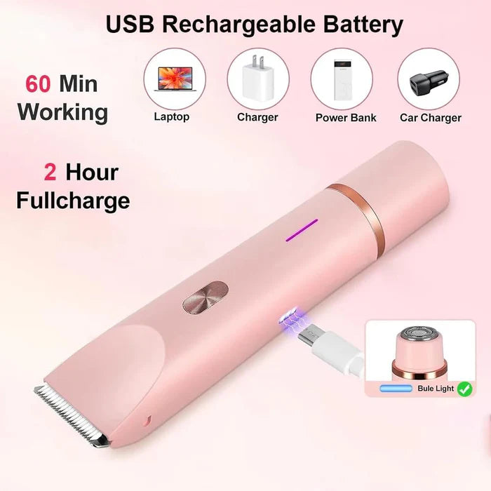 SilkEdge™ - 2 in 1 Painless Bikini & Facial Hair Trimmer