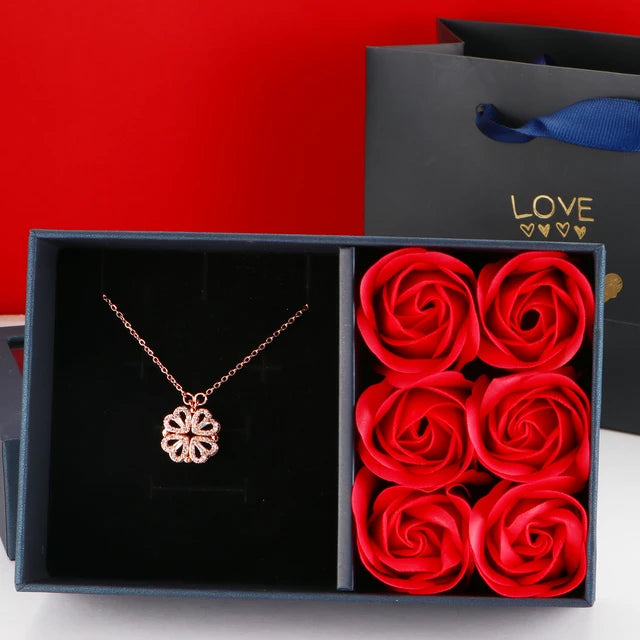 Four Leaf Clover Eternal Love Necklace