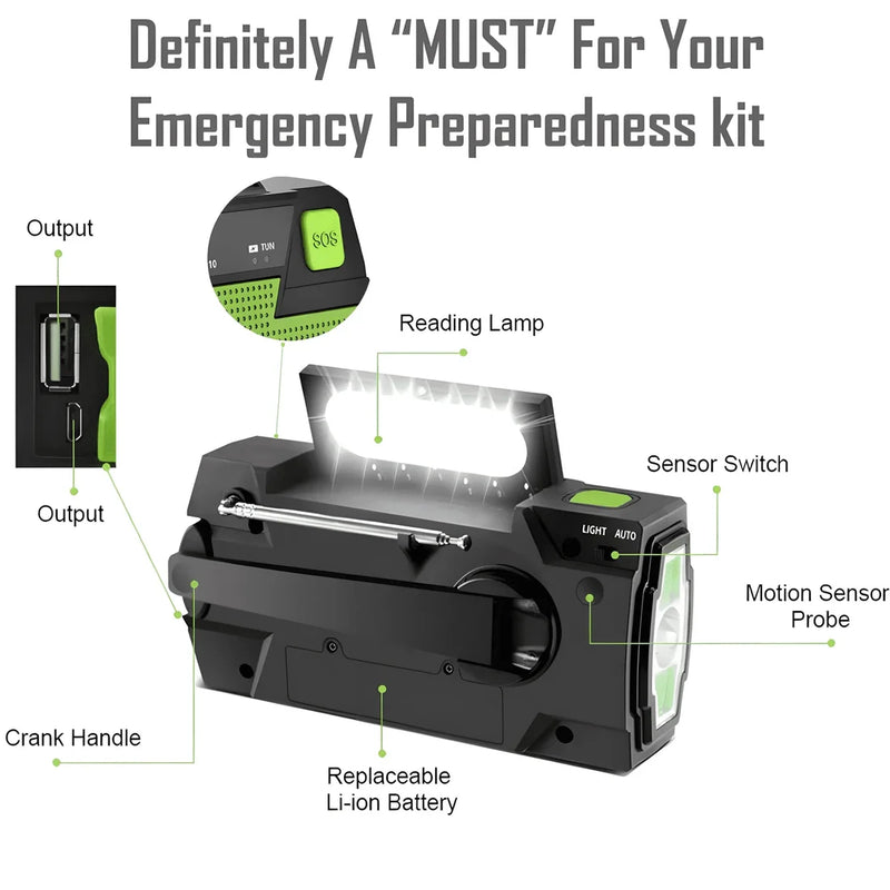 Rescuewer All-In-One Radio™ | Emergency Solar Powered Radio