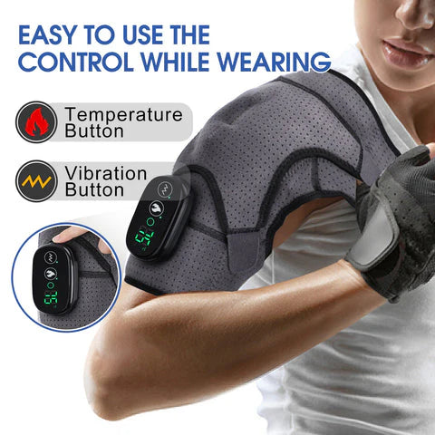 UltraVibe™ Heated Shoulder Wrap (Instant Relief)