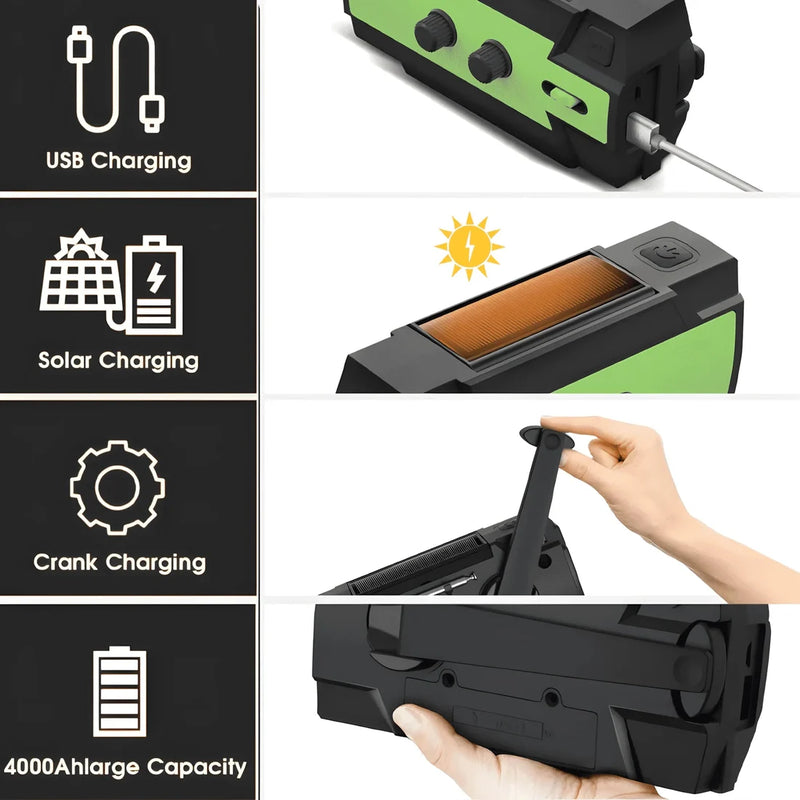 Rescuewer All-In-One Radio™ | Emergency Solar Powered Radio